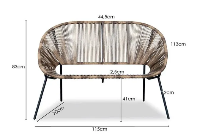 New Paco World Collections Acapulco' Loveseat