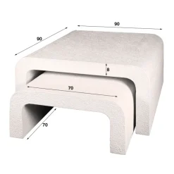 Discount Paco World Collections Ardo salontafel set van 2