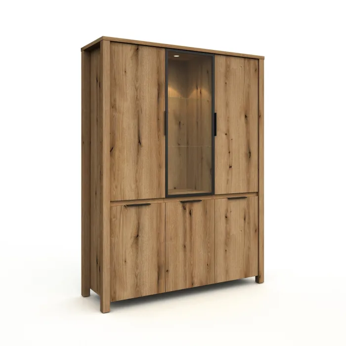 Outlet Paco World Collections Bordo wandkast incl. LED verlichting