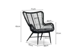 Best Paco World Collections Butterfly' Loungestoel inclusief zitkussen