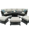 Discount Paco World Collections Cozy Livingset met coffee table en 3 hockers