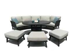 Discount Paco World Collections Cozy Livingset met coffee table en 3 hockers