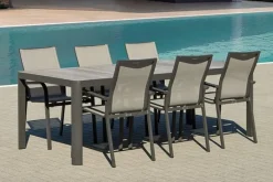 Outlet Paco World Collections Diningset 'Reese' Dark Grey