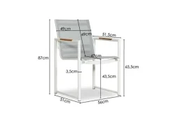 Paco World Collections Dining tuinstoel 'Gerona'