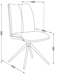 Paco World Collections Draaistoel Fiona