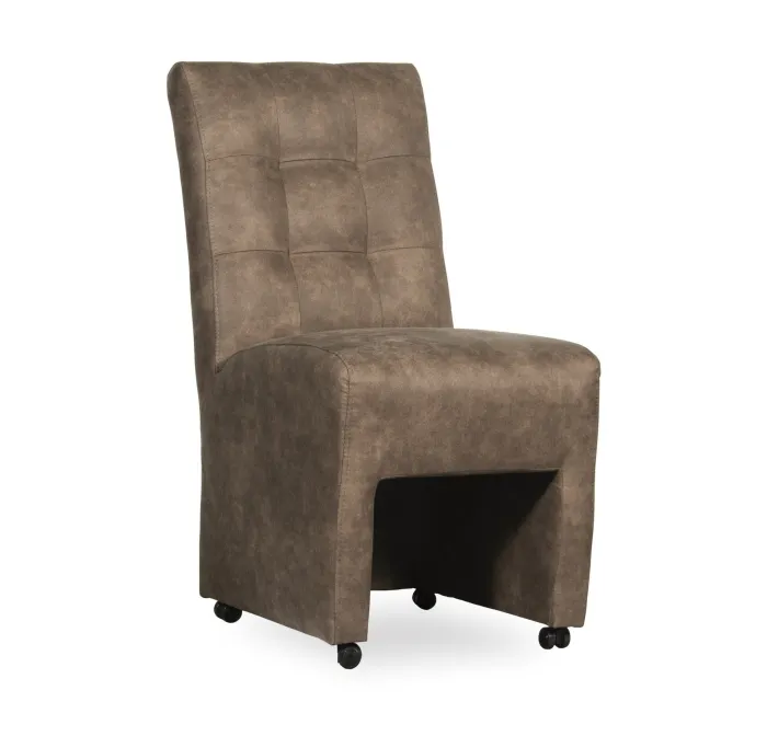 Outlet Paco World Collections Eetkamerstoel Kira op Wielen