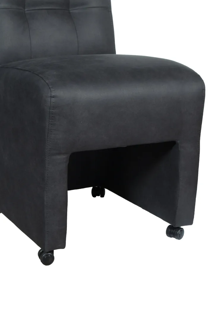 Outlet Paco World Collections Eetkamerstoel Kira op Wielen