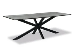 Paco World Collections Eettafel 'Mansours' rechthoekig Zwart