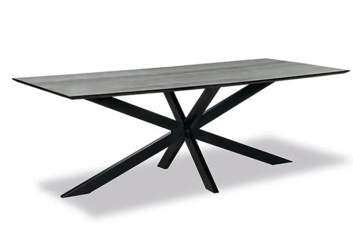 Paco World Collections Eettafel 'Mansours' rechthoekig Zwart