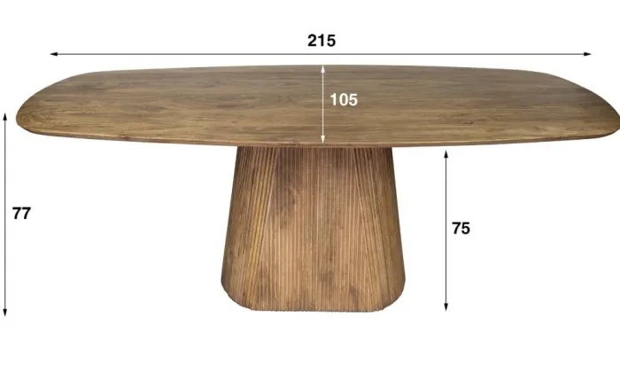 Sale Paco World Collections Eleo eettafel 215cm