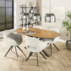 Hot Paco World Collections Herringbone eettafel
