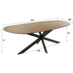 Hot Paco World Collections Herringbone eettafel