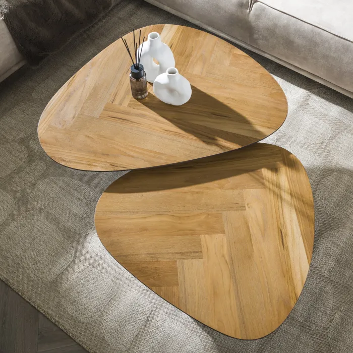 Paco World Collections Herringbone salontafel set van 2