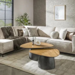 Paco World Collections Herringbone salontafel set van 2