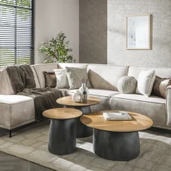 Paco World Collections Herringbone salontafel set van 3