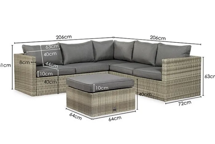 Online Paco World Collections Hoek loungeset 'Safari' 3-delig