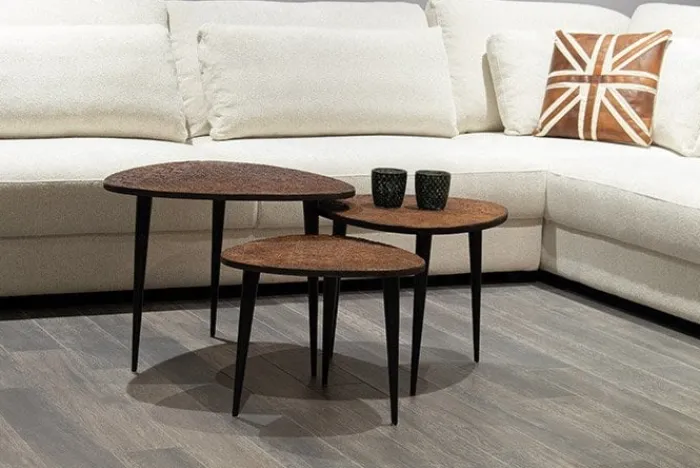 Online Paco World Collections Jati Coffee tables set of 3