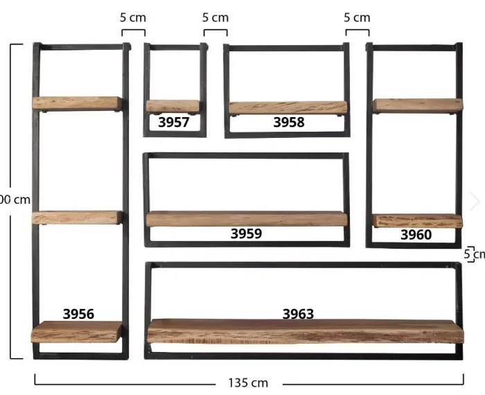 Online Paco World Collections Kodai wandrek rectangular, verkrijgbaar in 3 maten!