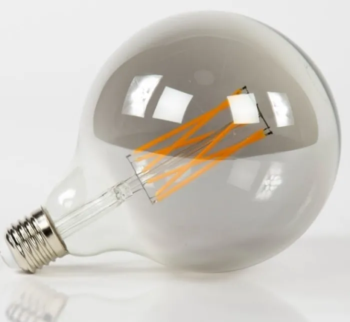 Paco World Collections Lichtbron LED filament bol Ø12,5 E27 6W smoke grey
