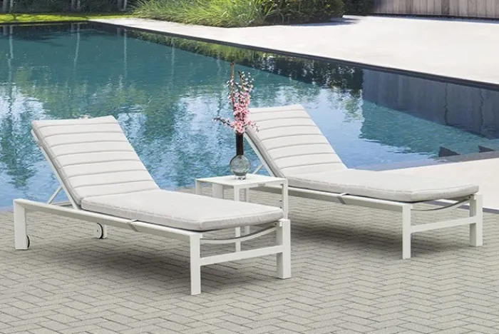 New Paco World Collections Ligbed 'Altona' met wiel Verstelbaar Wit