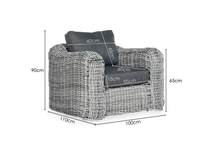 Paco World Collections Loungefauteuil XXL 'Granada'