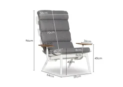 Discount Paco World Collections Loungestoel 'Cordoba' 2-delig