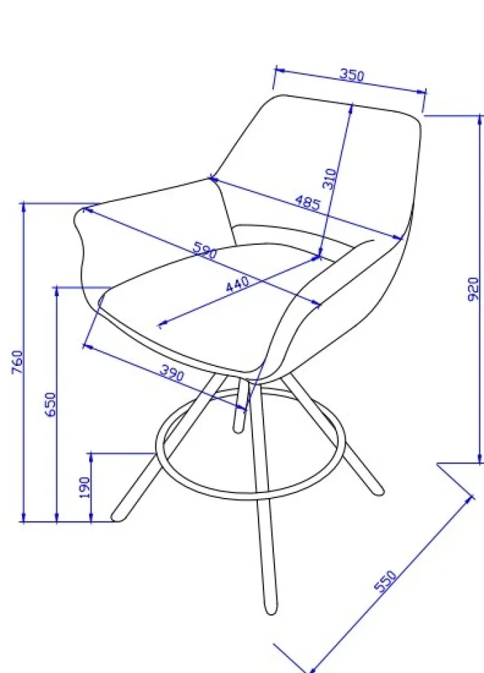 Best Paco World Collections Lucas barchair