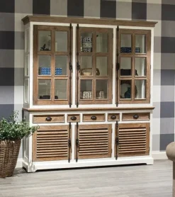 New Paco World Collections Martinique Glass Cabinet 3 deurs