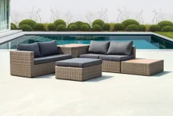 New Paco World Collections Mateo' loungeset met coffee table en incl. alle zit- en rugkussens