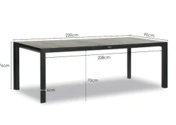 Outlet Paco World Collections Merlo Tuintafel