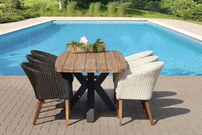 Clearance Paco World Collections Mika Dining tuinstoel inclusief zitkussen