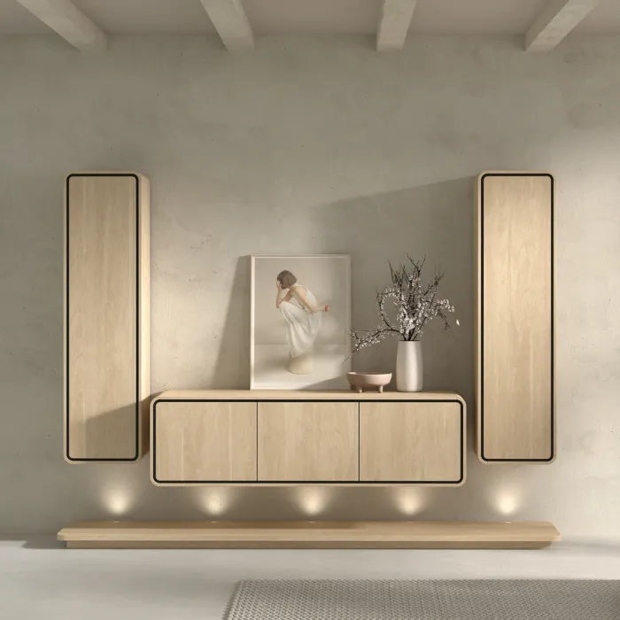 Online Paco World Collections Nux plint large incl. LED verlichting