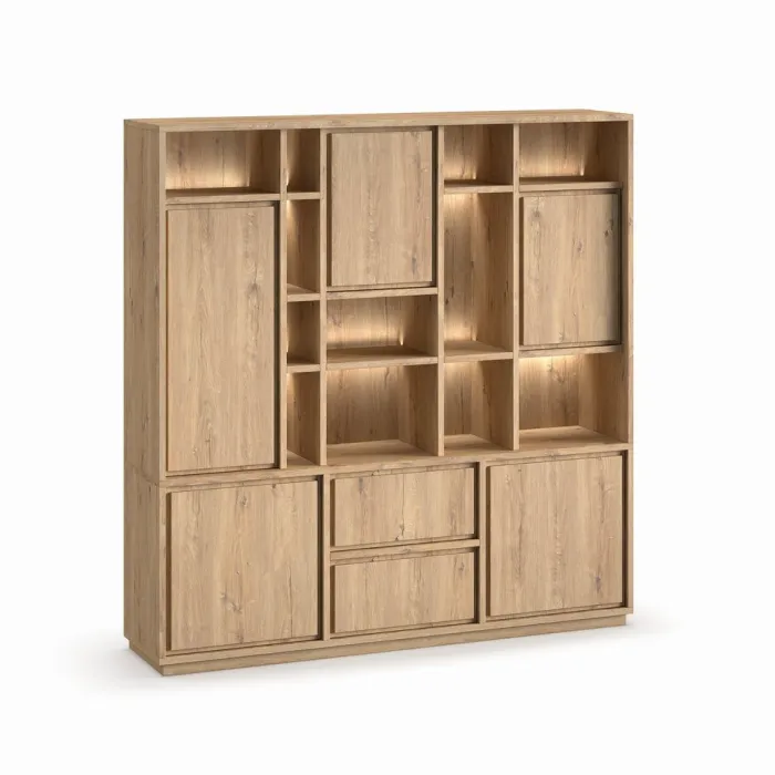 Discount Paco World Collections Oax wandkast inclusief LED verlichting