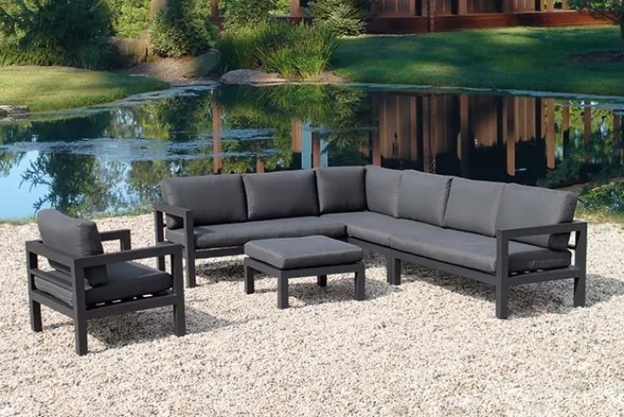 New Paco World Collections Palizzi loungeset met coffee table Antraciet