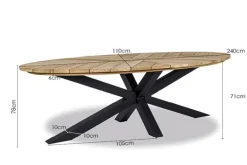 Best Paco World Collections Parquet' Dining tuintafel