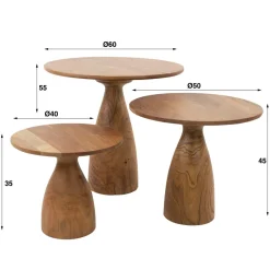 Online Paco World Collections Pins Salontafel set van 3
