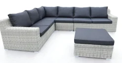 Sale Paco World Collections Premium hoekset inclusief zit- en rugkussens en salontafel