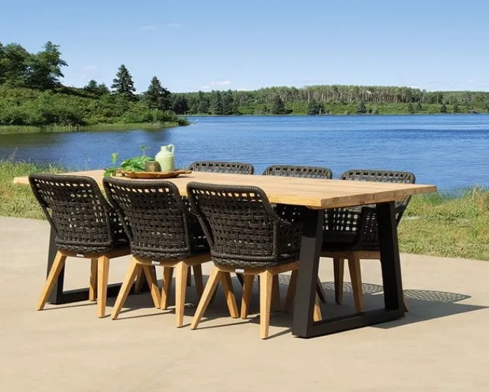 Clearance Paco World Collections Provence' Dining tuintafel Zwart