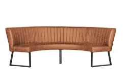 Clearance Paco World Collections Ronde eetkamerbank Mauro 130 cm