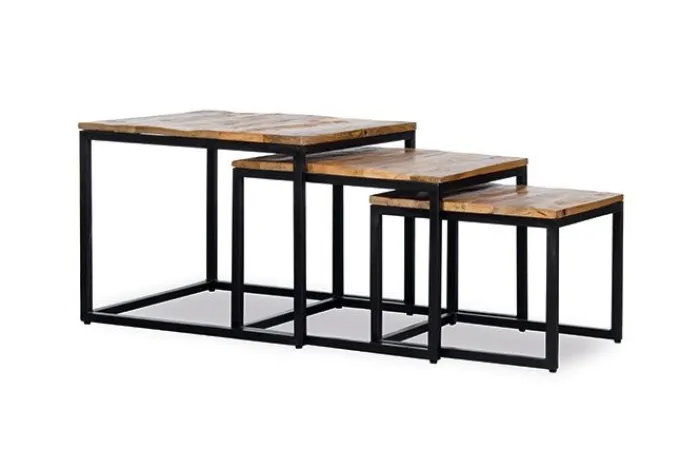 New Paco World Collections Salontafelset van 3 'Minus' Naturel