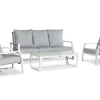 Sale Paco World Collections Stoel-bank loungeset 'Sunlake' 4-delig Wit