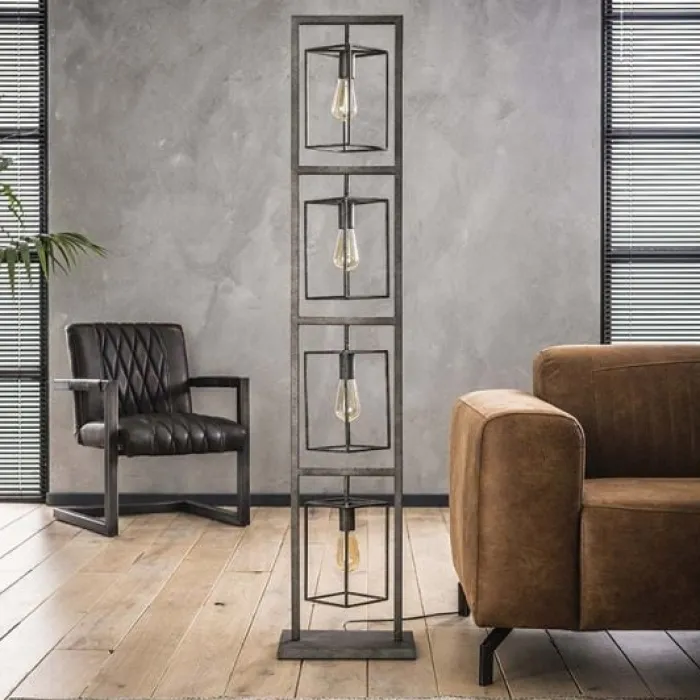Outlet Paco World Collections Tampa Vloerlamp 4 lampen