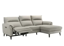 Outlet Paco World Collections Tivola Bankstel 3-zits met longchair incl. relaxfunctie