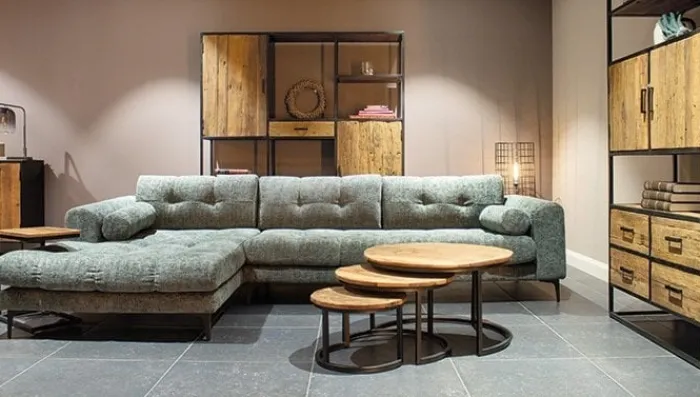 Outlet Paco World Collections Vedic Dressoir 2 deuren, 6 lades