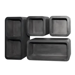 Sale Paco World Collections Vulcano wandrekken set van 4 in antraciet